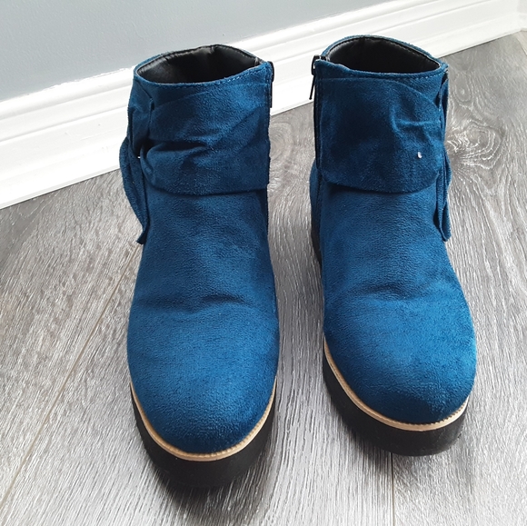 Faux Suede Ankle Boots - Picture 2 of 5